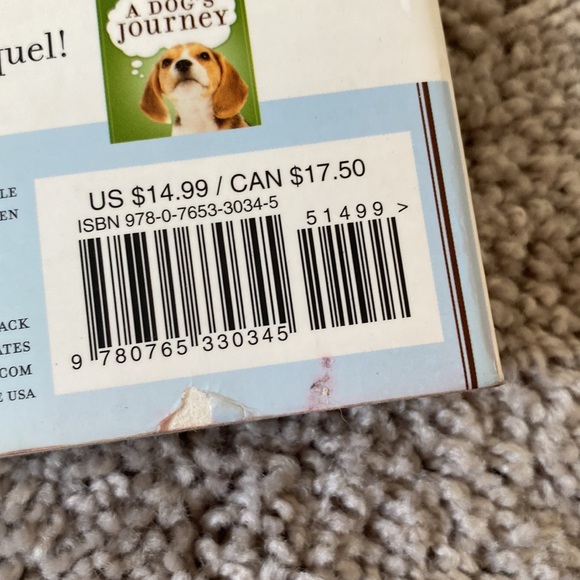 Original "A Dogs Purpose" Book by W. Bruce Cameron - Picture 8 of 10